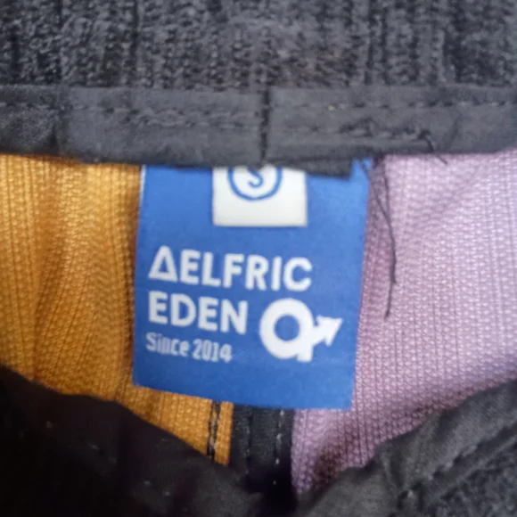 Elfric Eden Colorblock Patchwork Corduroy Pants - Picture 5 of 9